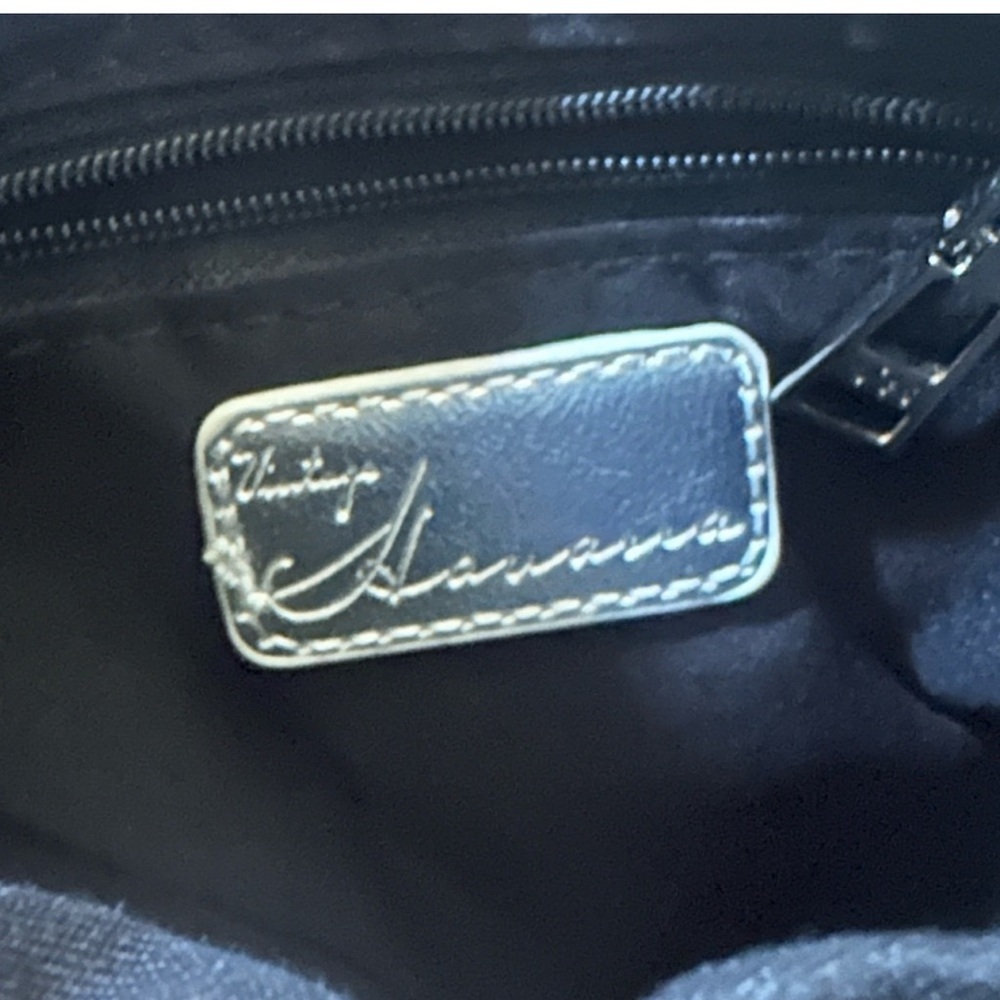 Vintage Havana Black Crossbody Bag with Gold Star Accent - Picture 4 of 6
